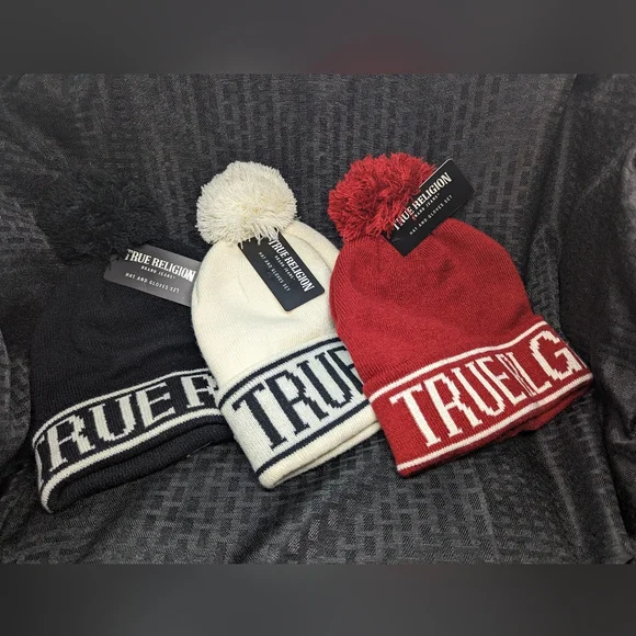 Gloves Set True Religion Wooly Hat True Religion Accessories Black